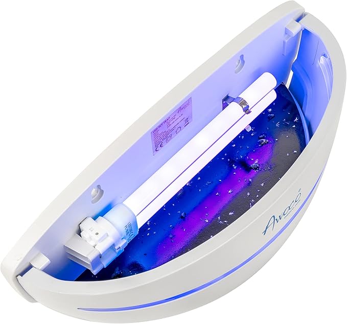 Awoco LED 5W 100V-240V Wall Mount Sconce Sticky Fly Trap Lamp for Capturing Flying Insects, Flies