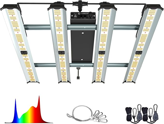 Grow Light FARMLITE LED Grow Lights for Indoor Plants Full Spectrum Growing Light Plant Hanging