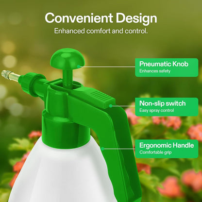 VIVOSUN 50oz Pump Sprayer, Handheld Garden Water Sprayer Bottle with Adjustable Brass Nozzle, for