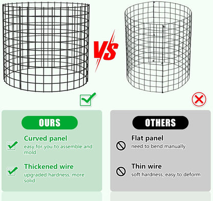 10 Pack Plant Protector from Animals, 13x12 inch Wire Plant Cages Mesh Plant Cage Garden Plant