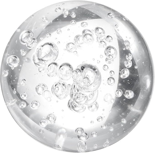 uxcell 50mm/2" Crystal Sphere Ball Bubble Glass Solid Decorative Sphere Crystal Ball Prop Ornament