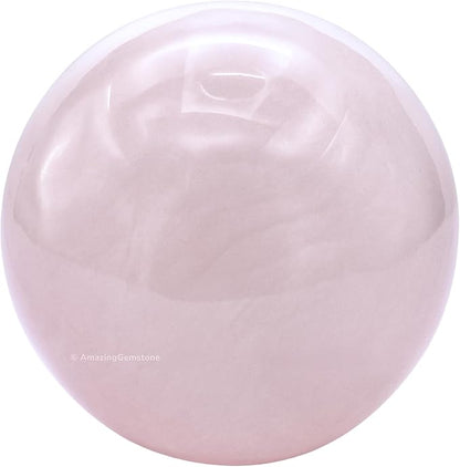 Amazing Gemstone Pink Calcite Crystal Ball with Stand - 2 Inches Crystal Sphere Meditation Balls