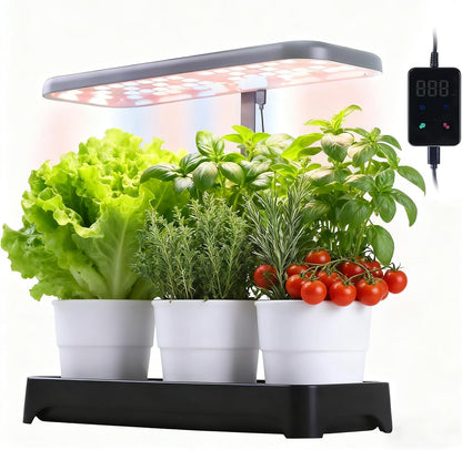 Indoor Garden Led Grow Light, Herb Kitchen Garden Grow Kit, Full Spectrum LED Plant Light for