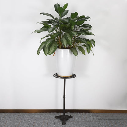 OwnMy Cast Iron Tall Plant Stand Heavy Duty Vintage Flower Pot Holder Stand, Decorative Round