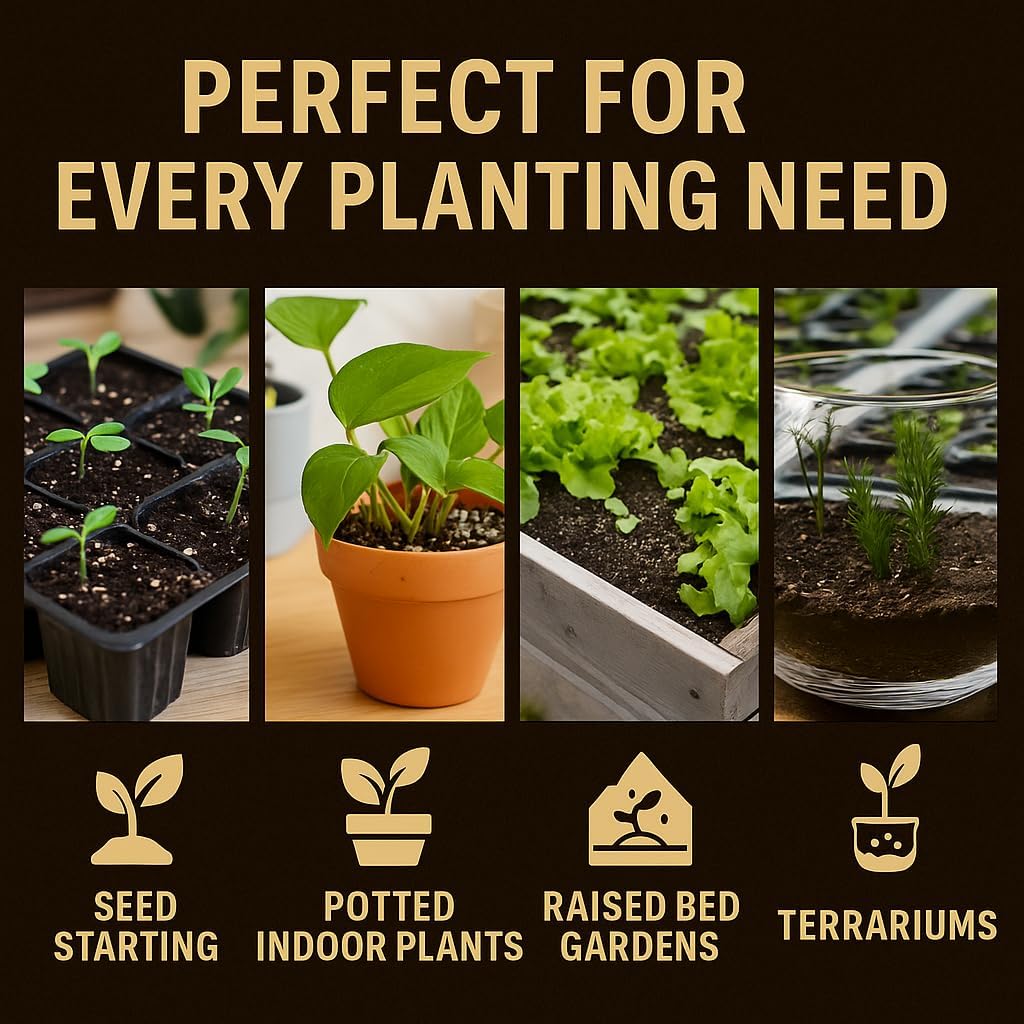 Horticultural Organic Vermiculite for Plants - Medium Grade - Natural Soil Additive for Gardening