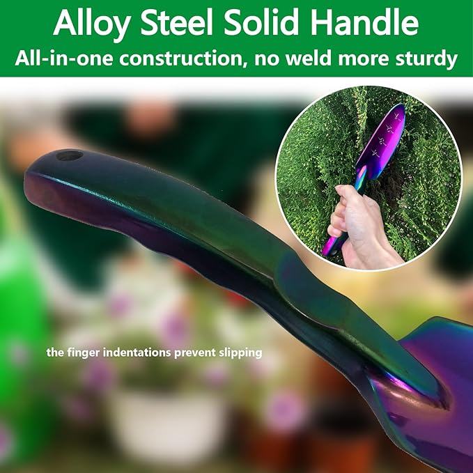 Garden Shovel - Gardening Hand Tool, Heavy Duty Garden Trowel, High Strength Alloy Steel for Soil