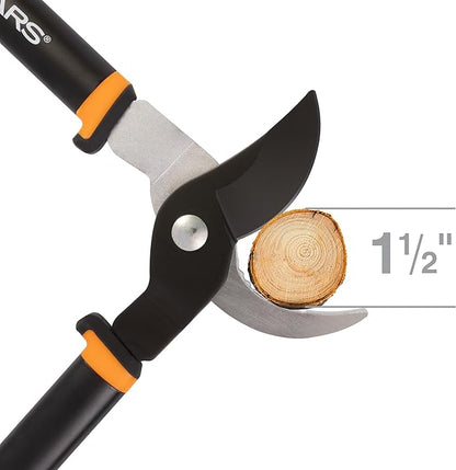 Fiskars Bypass Lopper, Lightweight Tree Pruning Tool, Rust Resistant and Low Friction Coating