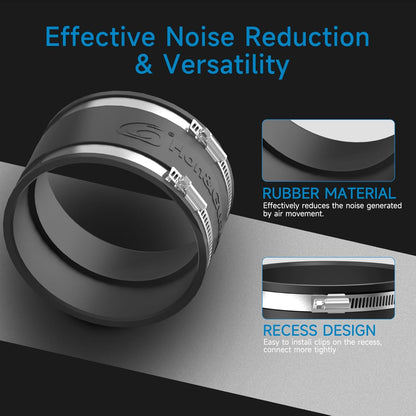 Hon&Guan 6" Air Filtration Kit: 6 Inch Inline Duct Fan with Speed Controller, 12" High Carbon