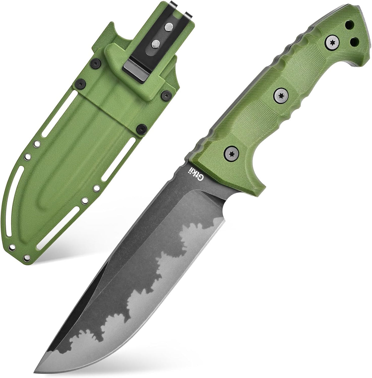 GTK7 Fixed Blade Knife DC53 Steel Blade Full Tang Nylon Fiberglass Handle EDC Fixed Knifes for