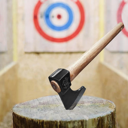 Throwing Axe Set, 2 Pack 18.9" Throwing Axes and Tomahawks with 1065 High Carbon Steel & Hickory