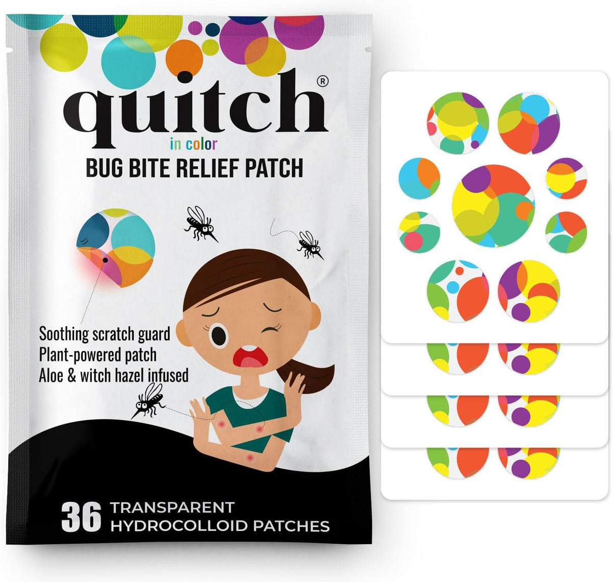 Quitch Mosquito Bite Itch Relief Patch, After Bite Insect Bite Treatment, Anti Itch Cream