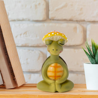 Meditation Turtle Resin Statue - Yoga Meditation Turtle Statue for Desk Living Room Resin Figurine