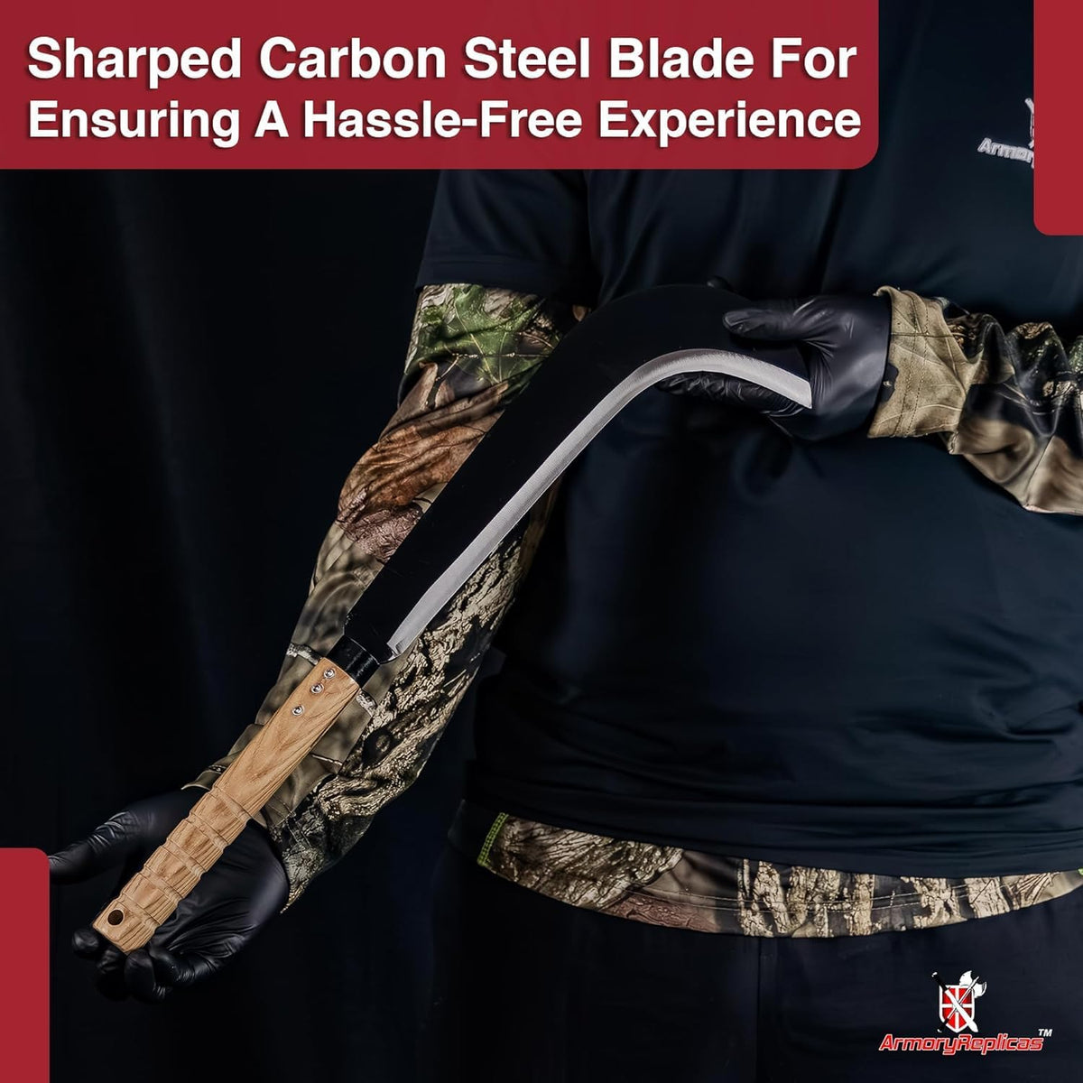 Armory Replicas Full Tang Machete Knife - Multipurpose Outdoor Tool for Gardening