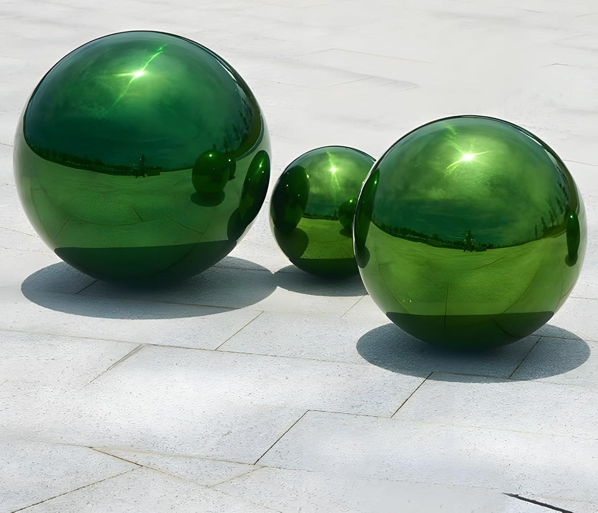 Stainless Steel Gazing Globe Mirror Ball, Decorative Gazing Balls for Garden, Reflective Smooth