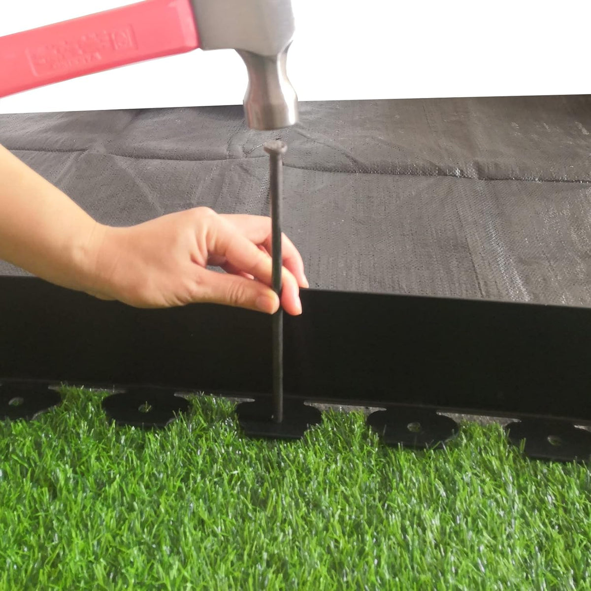 Landscape Edging Kit,20FT Plastic Garden Edging with 25 Stakes,4.5 Inch Tall Lawn Edging for
