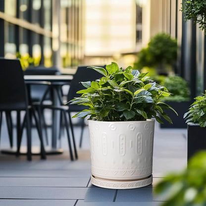 Ceramic Pots for Plants 12 Inch - Large Ceramic Planters for Indoor Plants Outdoor Modern Flower