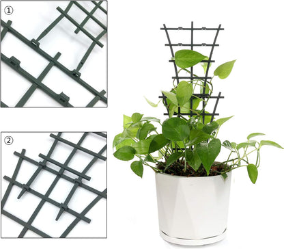 Plant Trellis Indoor, 6Pcs Stackable Plant Trellis for Climbing Plants Indoor, Small Plant Climbing