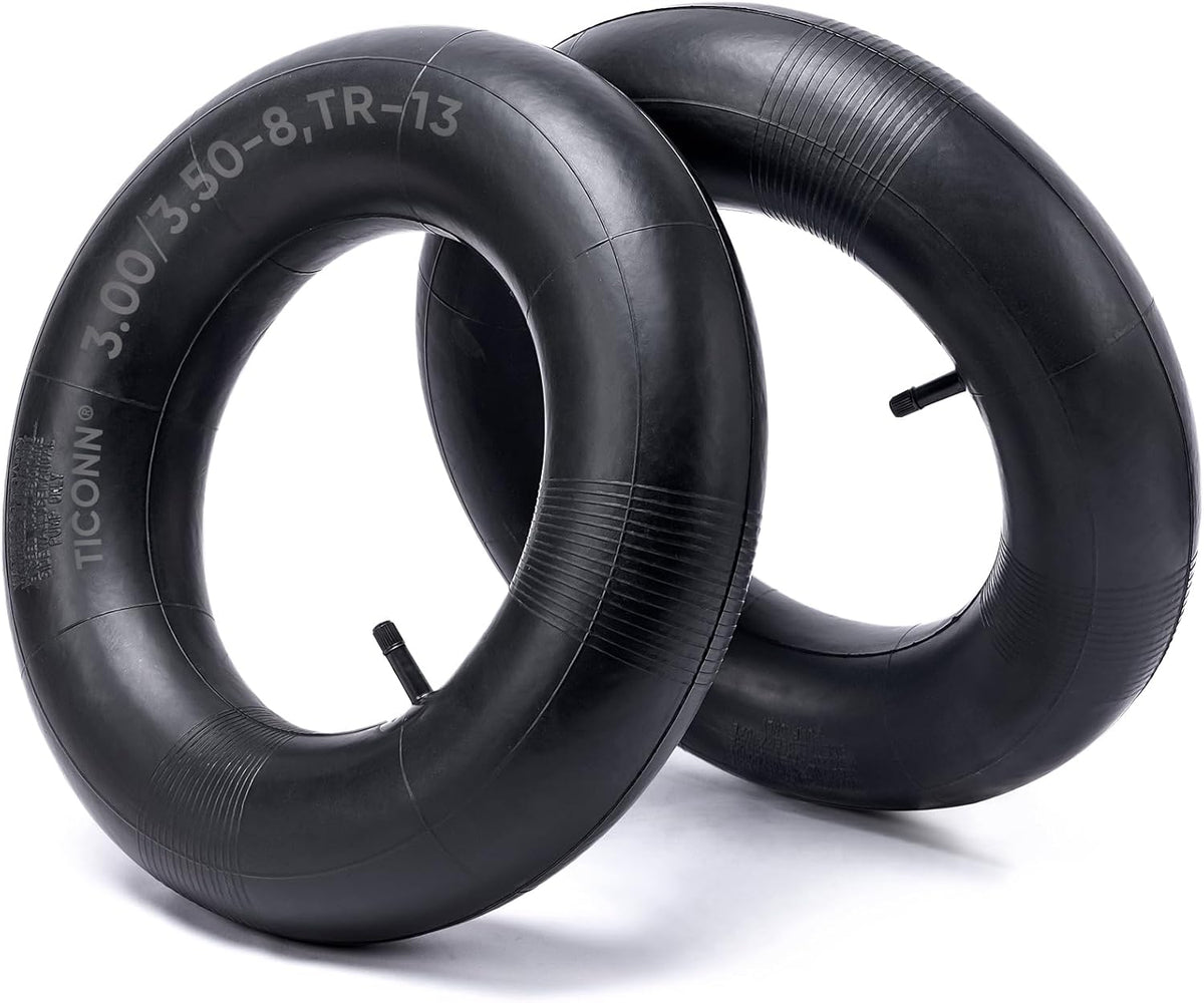TICONN 3.00/3.50-8 Inner Tube, 2 Pack Inner Tire Tube for Wheelbarrow Tires, Replacement Tube with