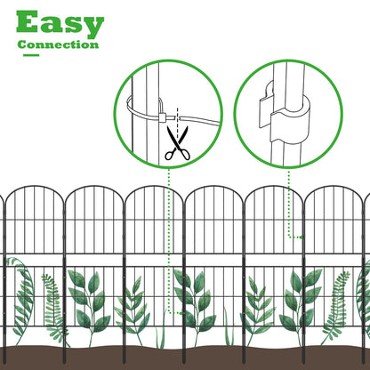 Decorative Garden Fence Fencing 36in (H) x 10ft (L) Animal Barrier for Dog