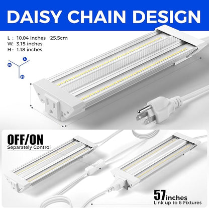 Barrina TX18 1FT Grow Light for Indoor Plants, 72W(4 x 18W, 360W Equivalent), High PPFD, 5000K Full