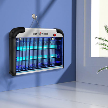 Indoor Electric Bug Zapper, 2800V Powerful Flying Insect Mosquito Killer w/ 20W Blue Light Attract