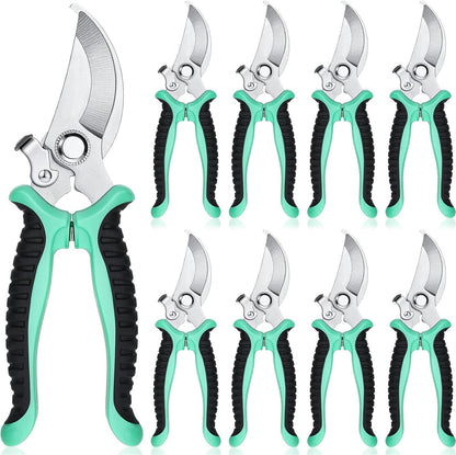 Lothee 9 Pcs Garden Shears Pruning Garden Clippers Bulk Bypass Pruner Heavy Duty for Gardening