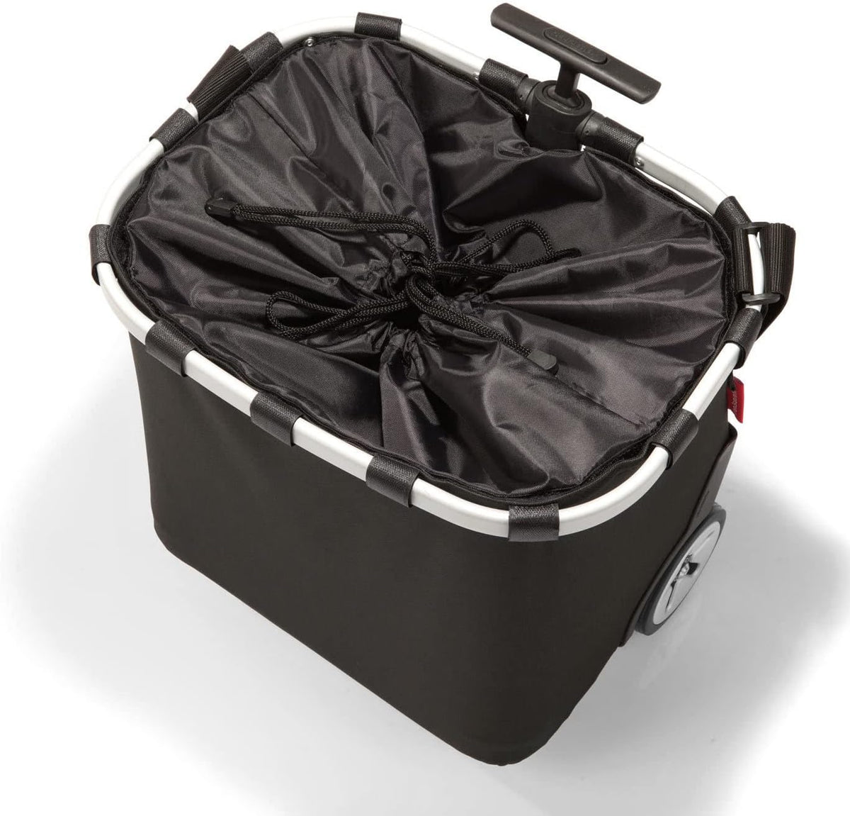 reisenthel carrycruiser Black - Portable Shopping Trolley with Sturdy Aluminum Frame, Shoulder
