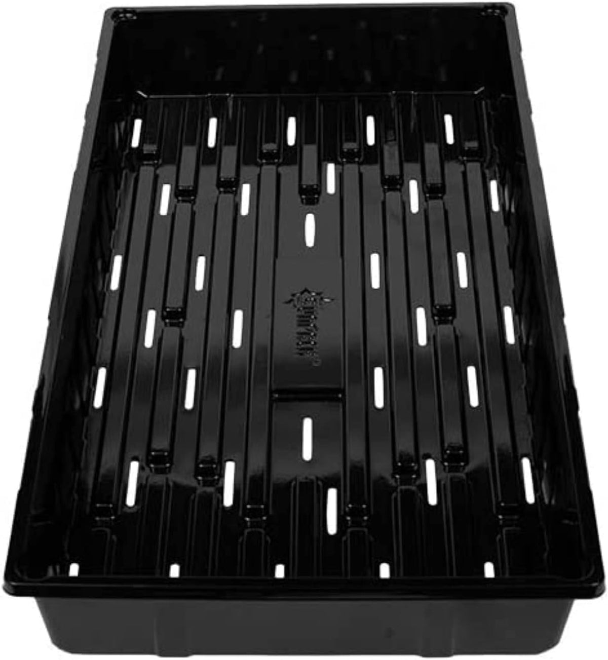SUNPACK 10" x 20" Seed Starting Tray, Black, 2.5" - with Drainage Holes, Perfect for Greenhouses or