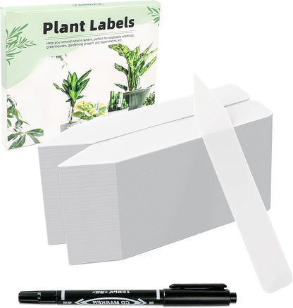 Plant Labels 4 Inch 200Pcs Plastic Plant Name Tags for Seedlings Garden Labels Markers Nursery