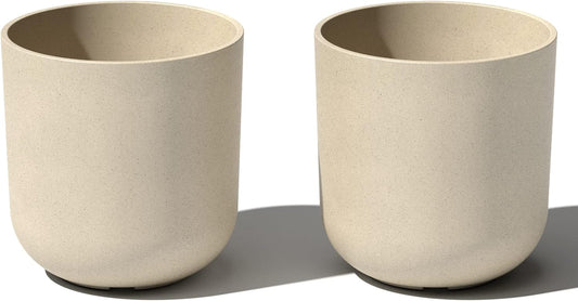 Veradek Mason Series Lima Planter - Round Planter for Indoor or Outdoor Porch/Garden | Made from