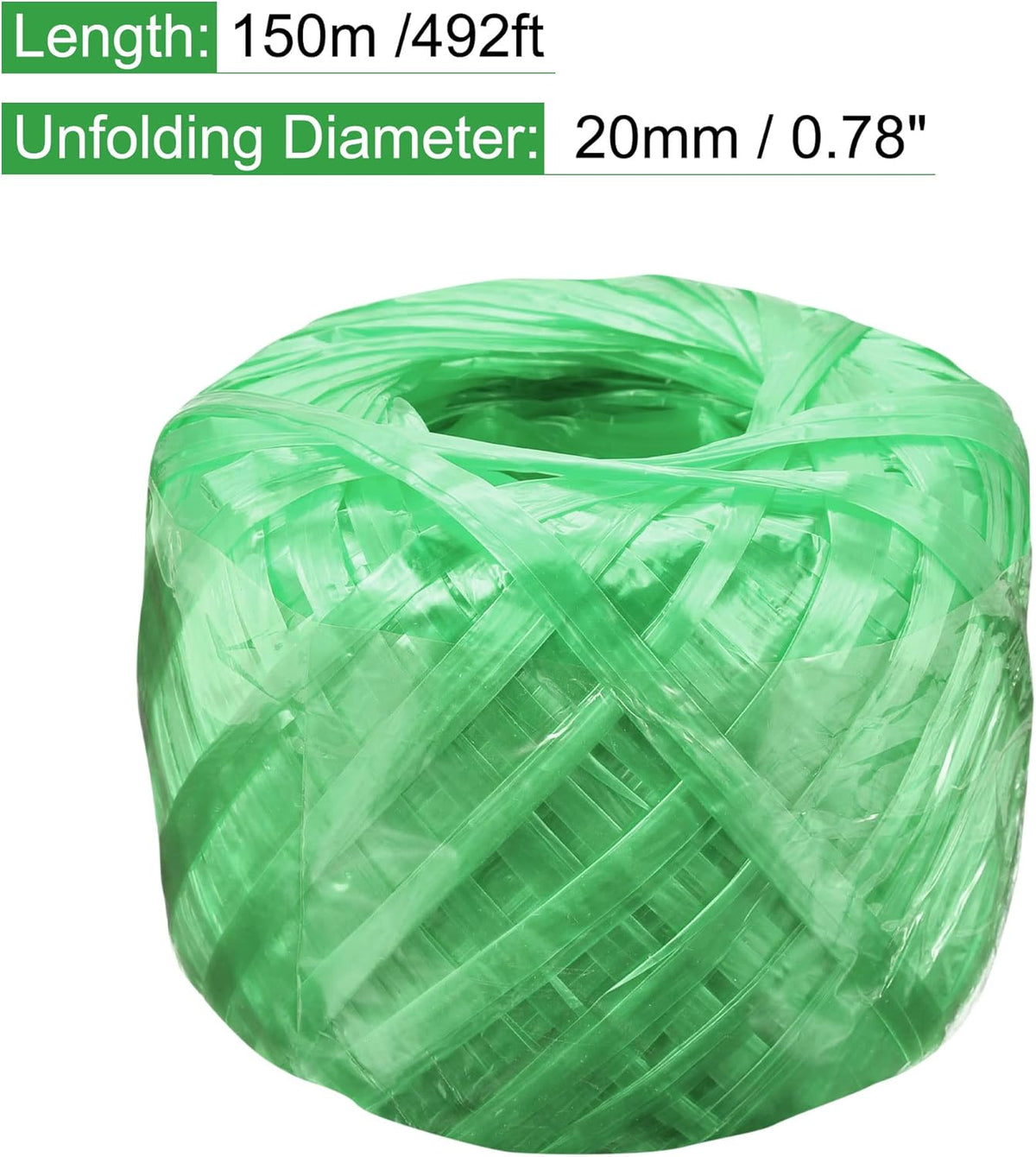MECCANIXITY Polyester Nylon Plastic Rope Twine Household Bundled for Packing Gardening Craft,150m