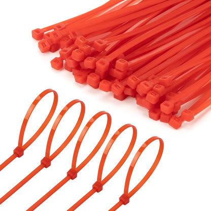 6 Inch Red Zip Tie 1000 PCS, 18 Lbs - Small to Medium Zip Tie, Nylon PA66 UV Resistant Cable Tie