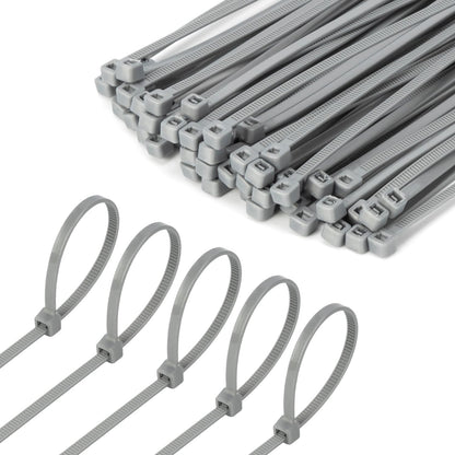 8 Inch Silver Zip Tie 1000 PCS, 40 Lbs - Small to Medium Zip Tie, Nylon PA66 UV Resistant Cable Tie