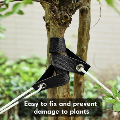 48 Pcs 15.74 Inches Tree Straps for Staking with Grommet Heavy Duty Young Tree and Plant Supports