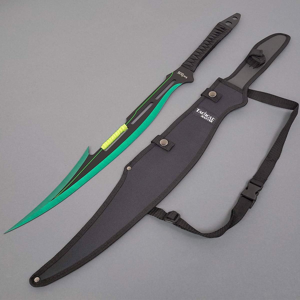 27" Fantasy Machete. Fixed Blade Knife. 440 Stainless Steel Blade. For Collection, Gift, Camping