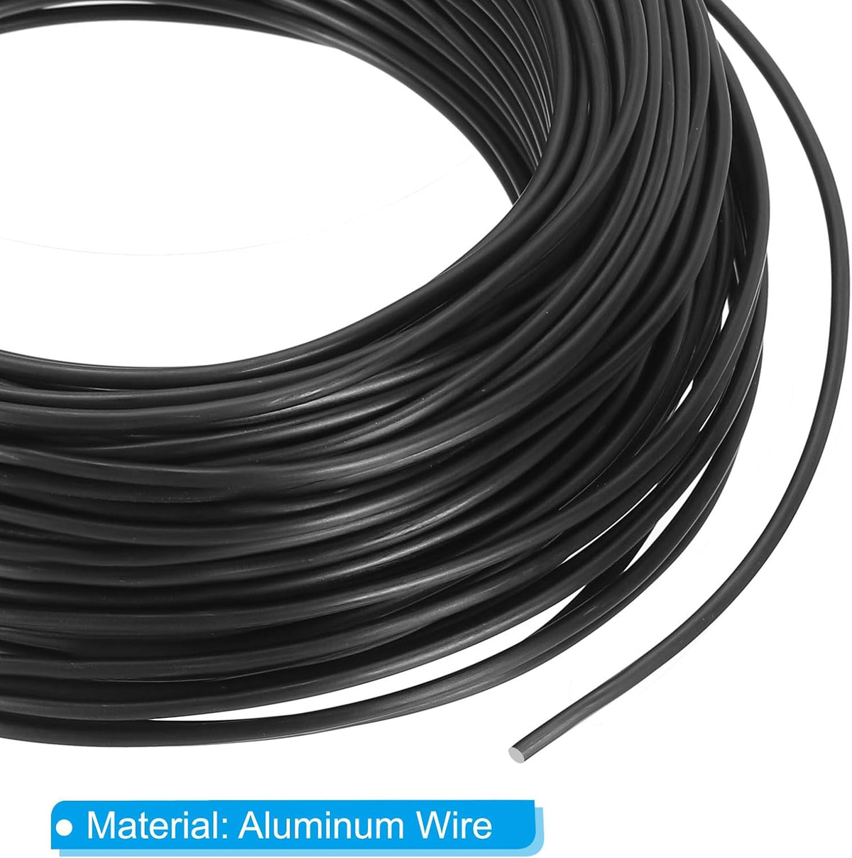 PATIKIL 2mm x 95ft Bonsai Training Wire,Floral Wire Stems Anodized Aluminum Tree Wire for Gardening