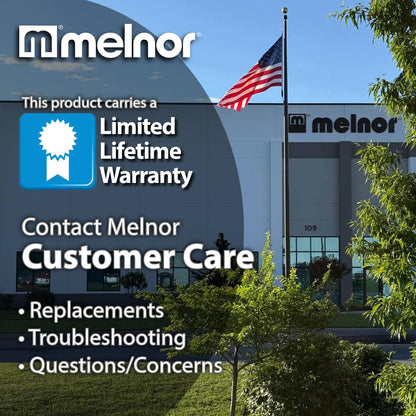 Melnor MiniMax Spike Sprinkler, 4000 Sq Ft: 360°, Flow, Width, Range Adjust