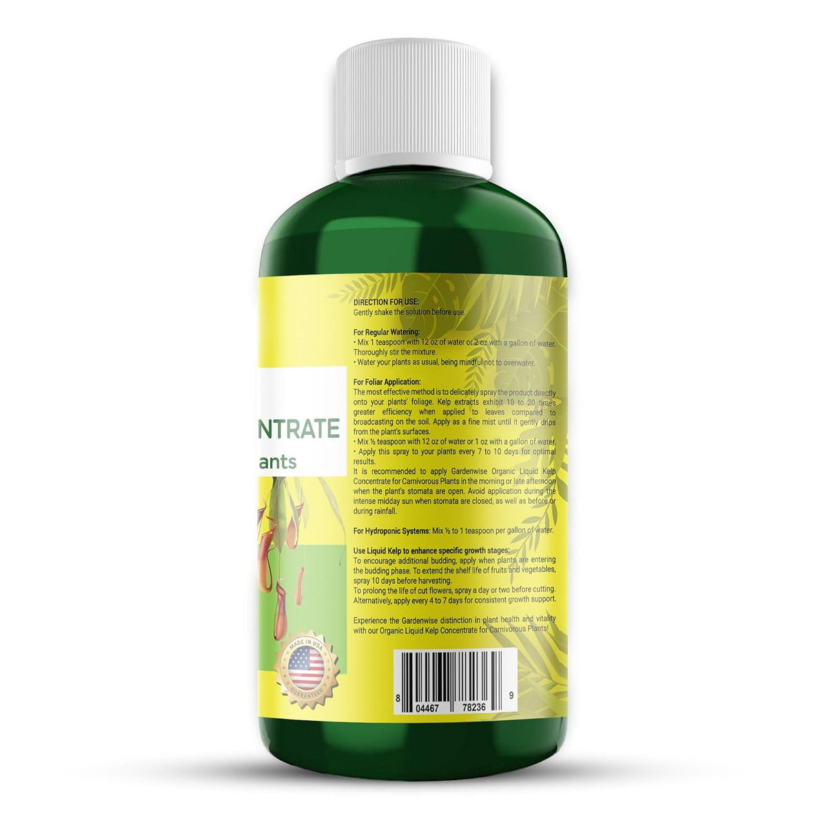 Organic Premium Kelp Seaweed Fertilizer: Indoor Plant Fertilizer & Carnivorous Plant Food for Venus