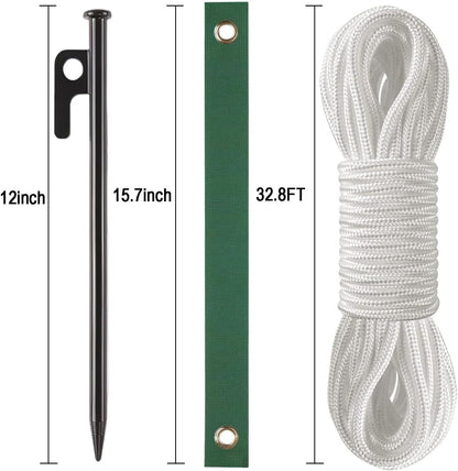 Heavy Duty Tree Stake Kits Steel Tree Stakes and Supports for Young Trees Against Bad Weather