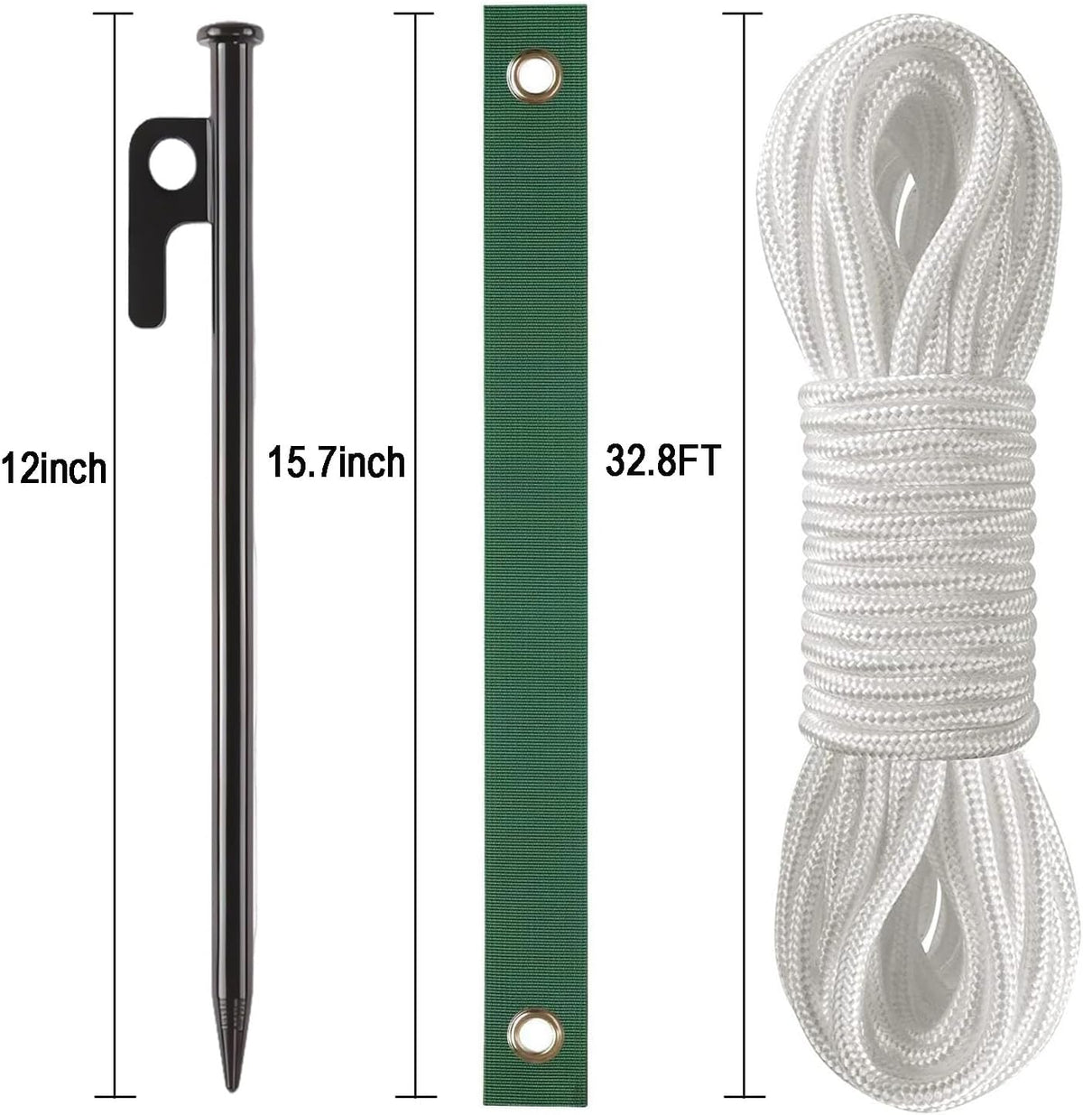 Heavy Duty Tree Stake Kits Steel Tree Stakes and Supports for Young Trees Against Bad Weather