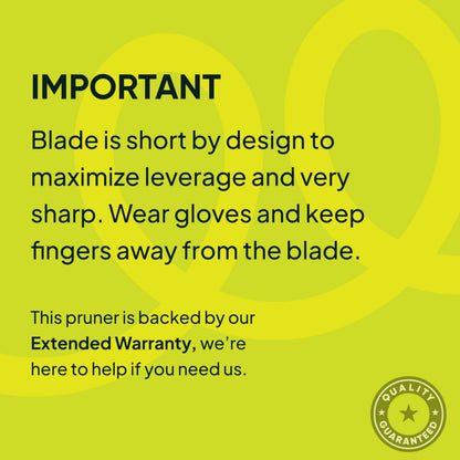 8.5" Professional Pruning Shears, Garden Clippers - Cuts 3X Easier Sharp Japanese Blade, Arthritis