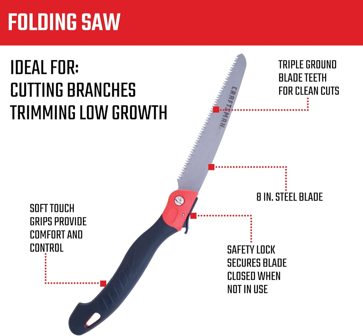 CRAFTSMAN CMXMKIT0170 Tree & Shrub Pruning Set with Bypass Pruning Shears, Bypass Lopper and