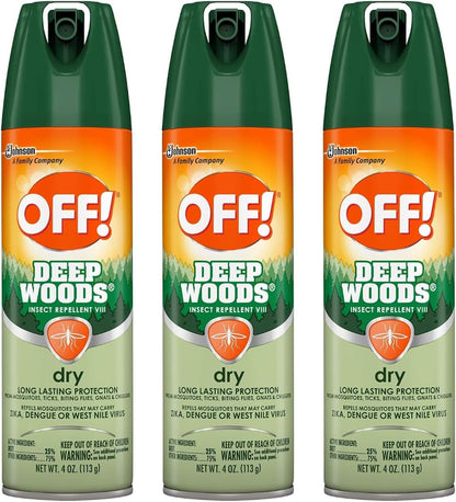 OFF! Deep Woods Sportsman Insect Repellent 4 oz. (Pack of 3)