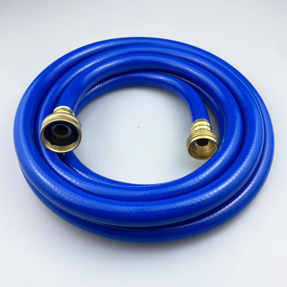 PVC Garden Hose 1/2 Inch Green Heavy Duty Water Hose with Solid Brass Fittings,No Leaking