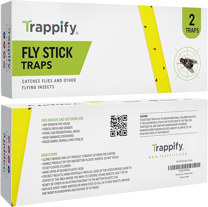 Trappify Hanging Fly Traps Outdoor: Fruit Fly Traps for Indoors | Gnat Trap | Gnat Traps for House