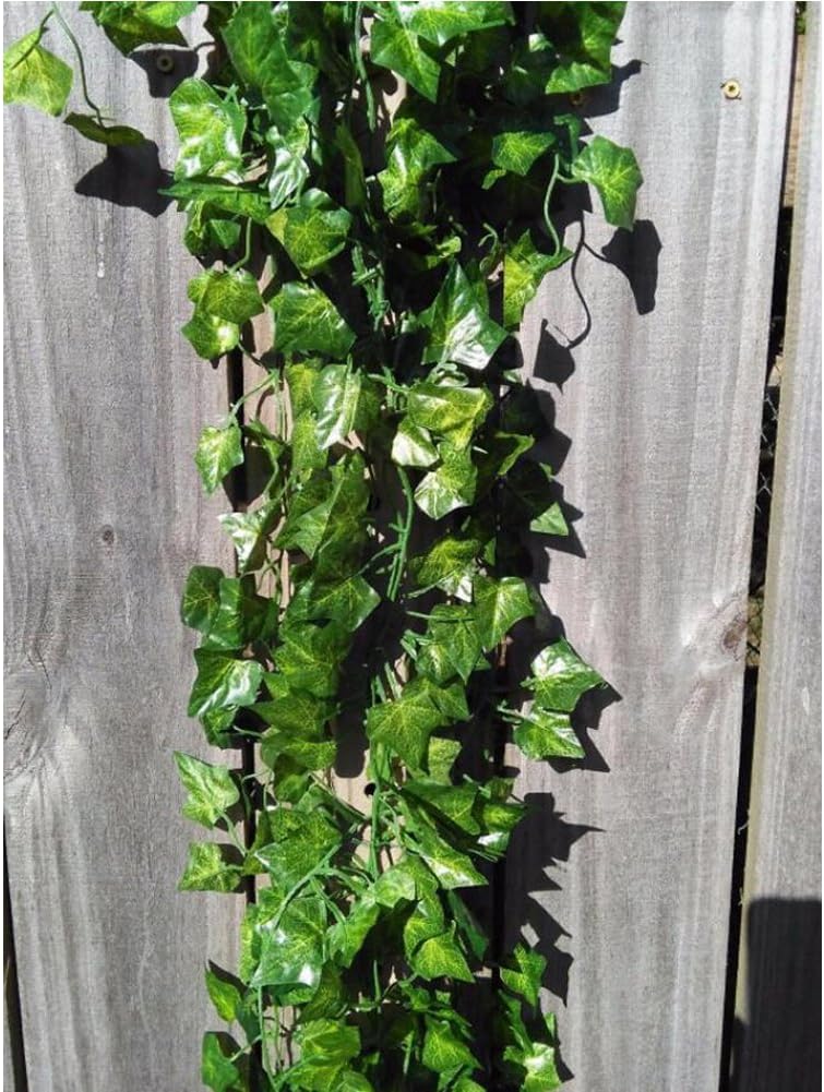Unilove 168 feet Fake Foliage Garland Leaves Decoration Artificial Greenery Ivy Vine Plants for
