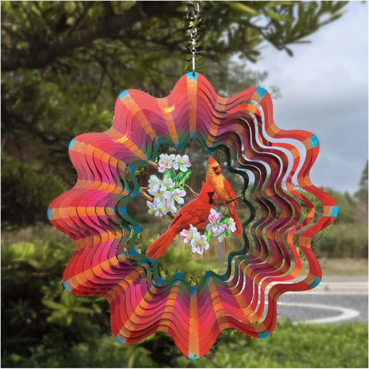 Cardinal Wind Spinner Outdoor Cardinal Spinner for Garden and Yard Décor Cardinal Gifts for