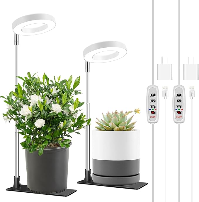 Grow Lights for Indoor Plants,Full Spectrum Plant Lights for Indoor Growing with with 3/9/12H