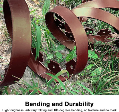 Landscape Edging Kit,33ft Garden Borders Edging Landscape Edging Border【4INCH Hight】 Flexible Lawn