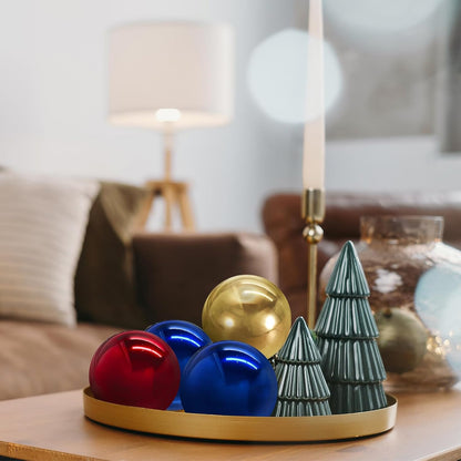 uxcell 2 Pcs Gazing Globe Decor Ball 3.5 Inch 90mm Reflective Garden Sphere Hollow Ball, Seamless